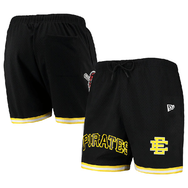 Men's Pittsburgh Pirates Black Mesh Shorts